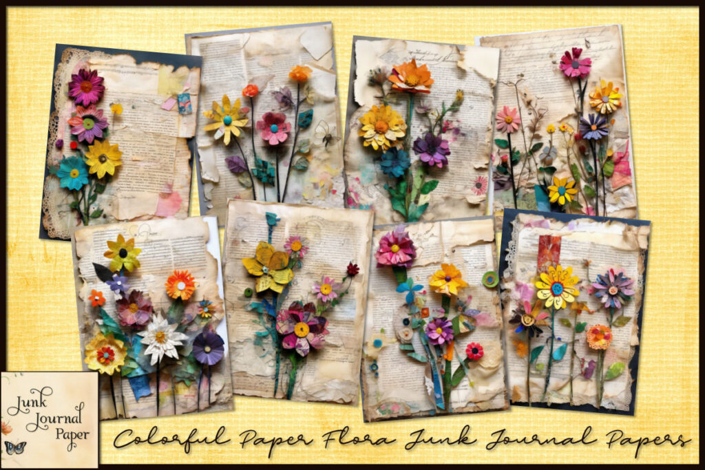 Colorful Paper Flora