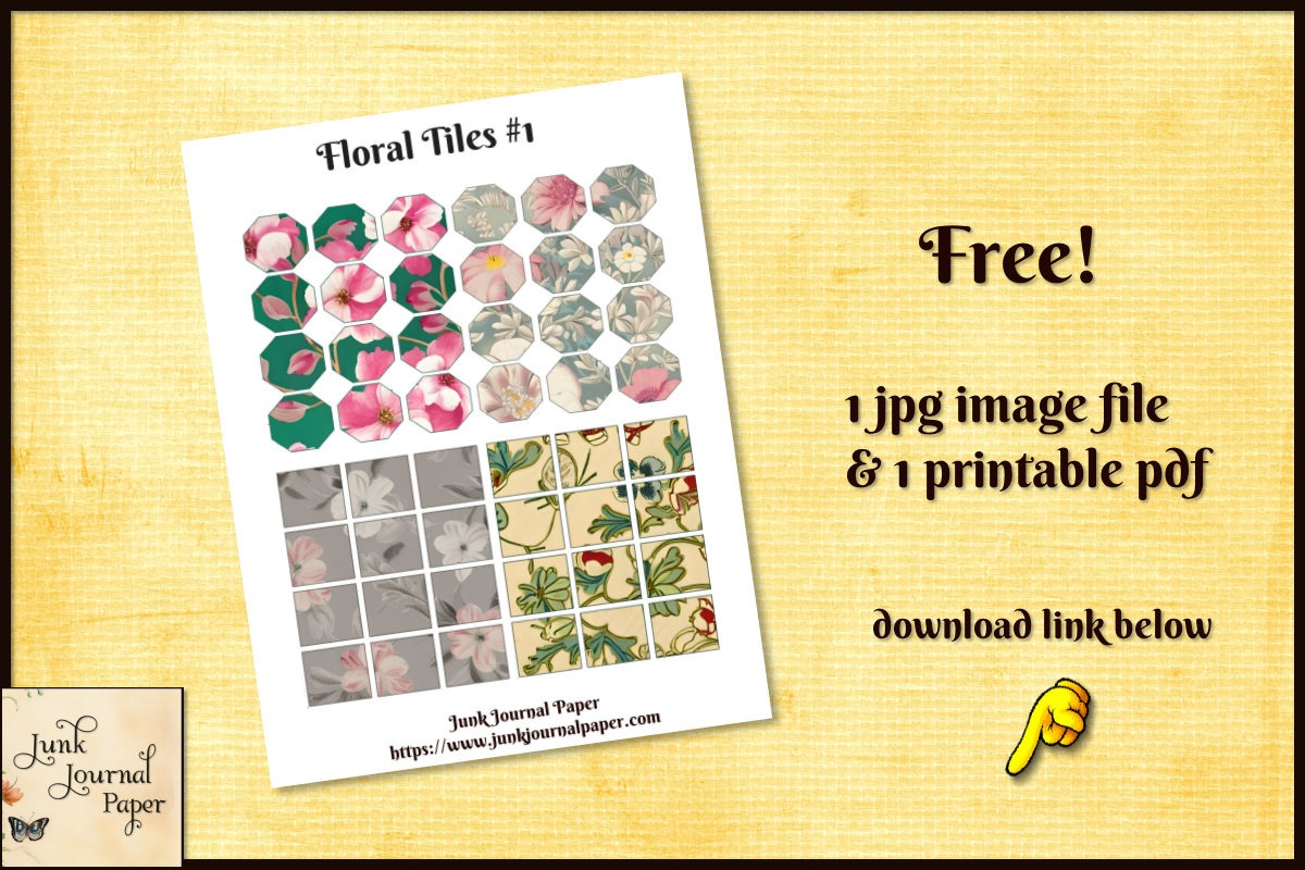 Floral Tiles Freebie